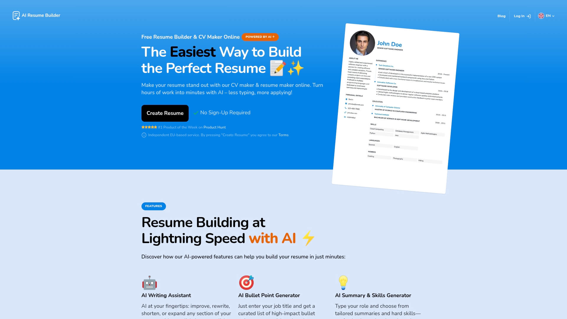 ResumeMaker.online AI Resume Translator