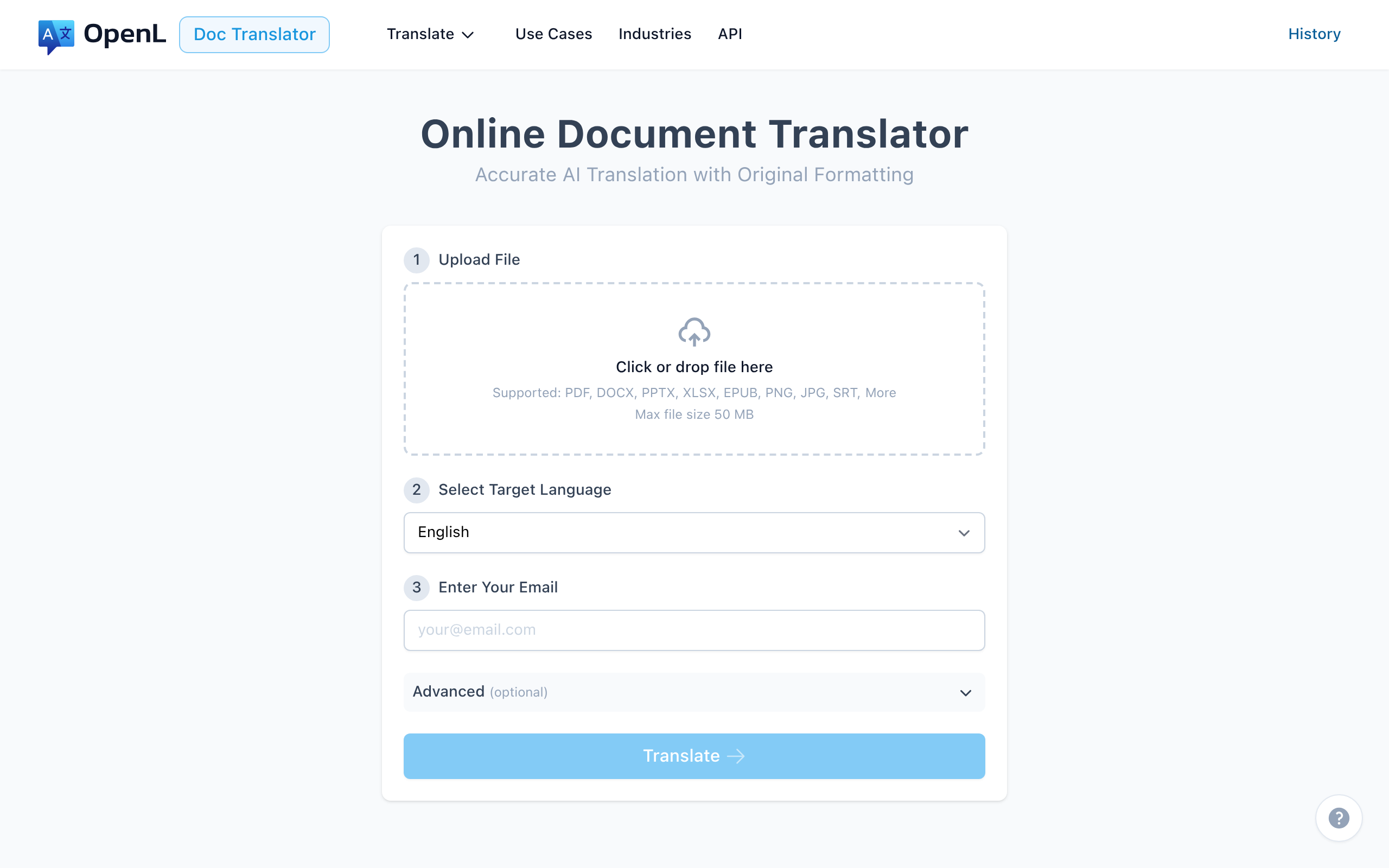 OpenL Doc Translator