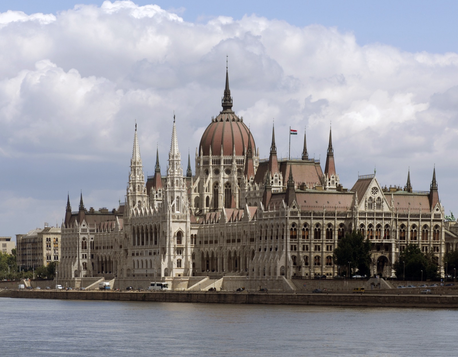 Hungarian Parliament Building seen from across the Danube in Budapest