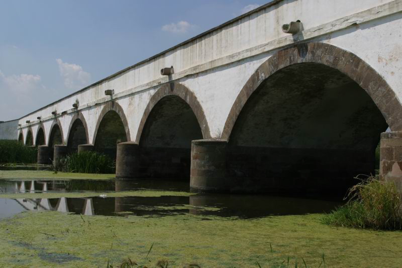 The Nine-arched Bridge in Hortobagy, one of Hungary's best-known historic landscapes