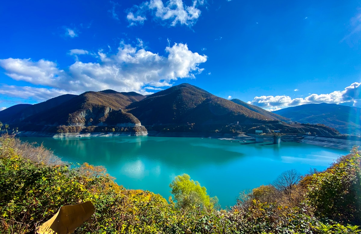 Mountain lake in Georgia's Caucasus region