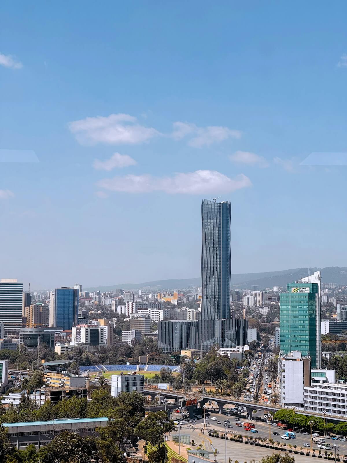 Addis Ababa skyline — Ethiopia's capital and the center of modern Amharic language and culture