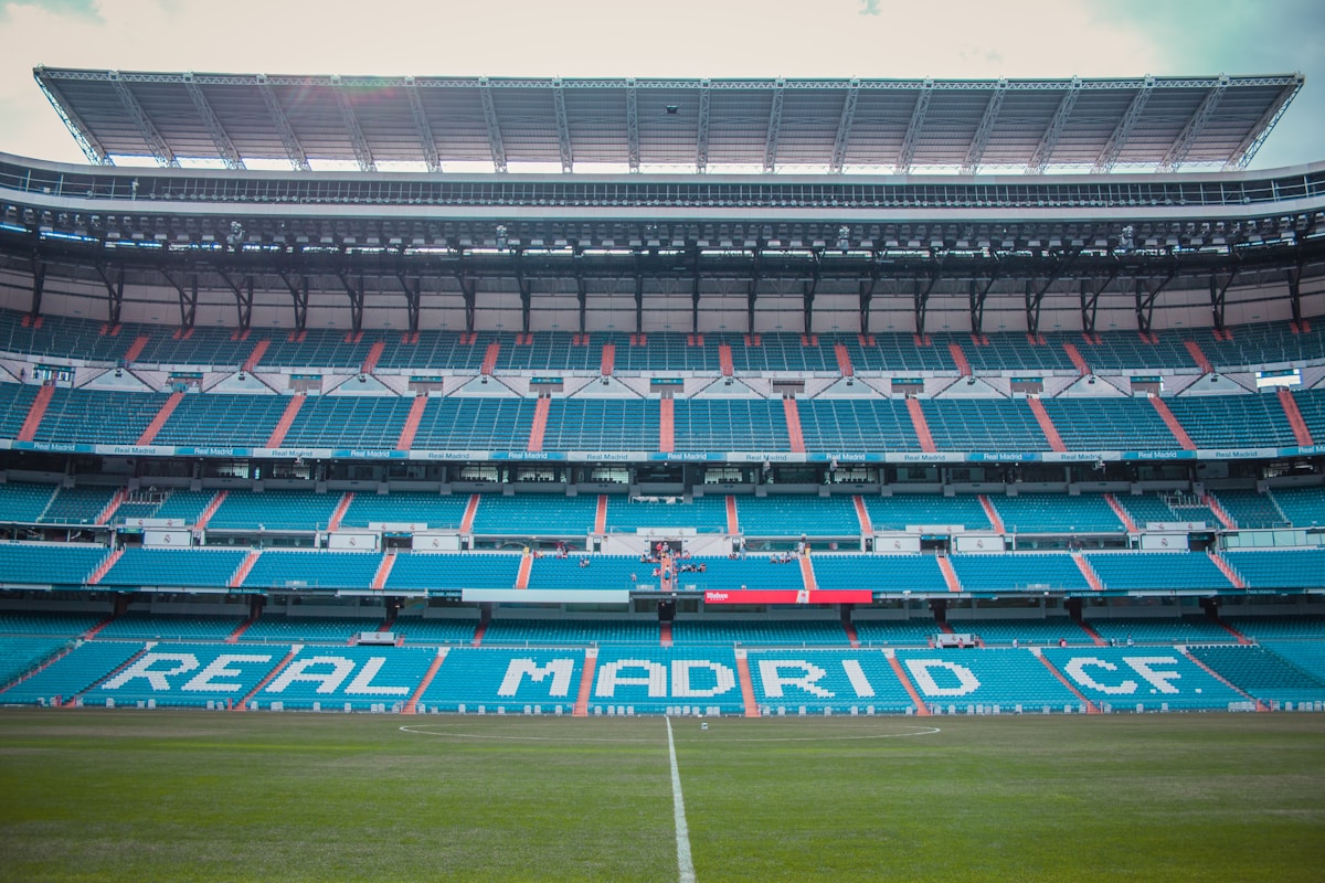 Santiago Bernabéu, home of Real Madrid — the "Real" in the club's name was granted by King Alfonso XIII in 1920, a crown that still carries prestige a century later