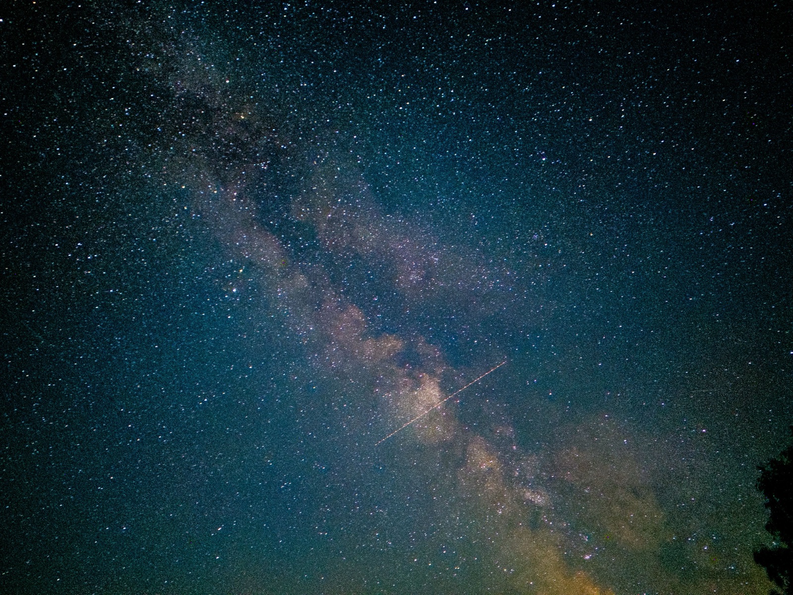 The Milky Way over a starry night sky in Slovakia