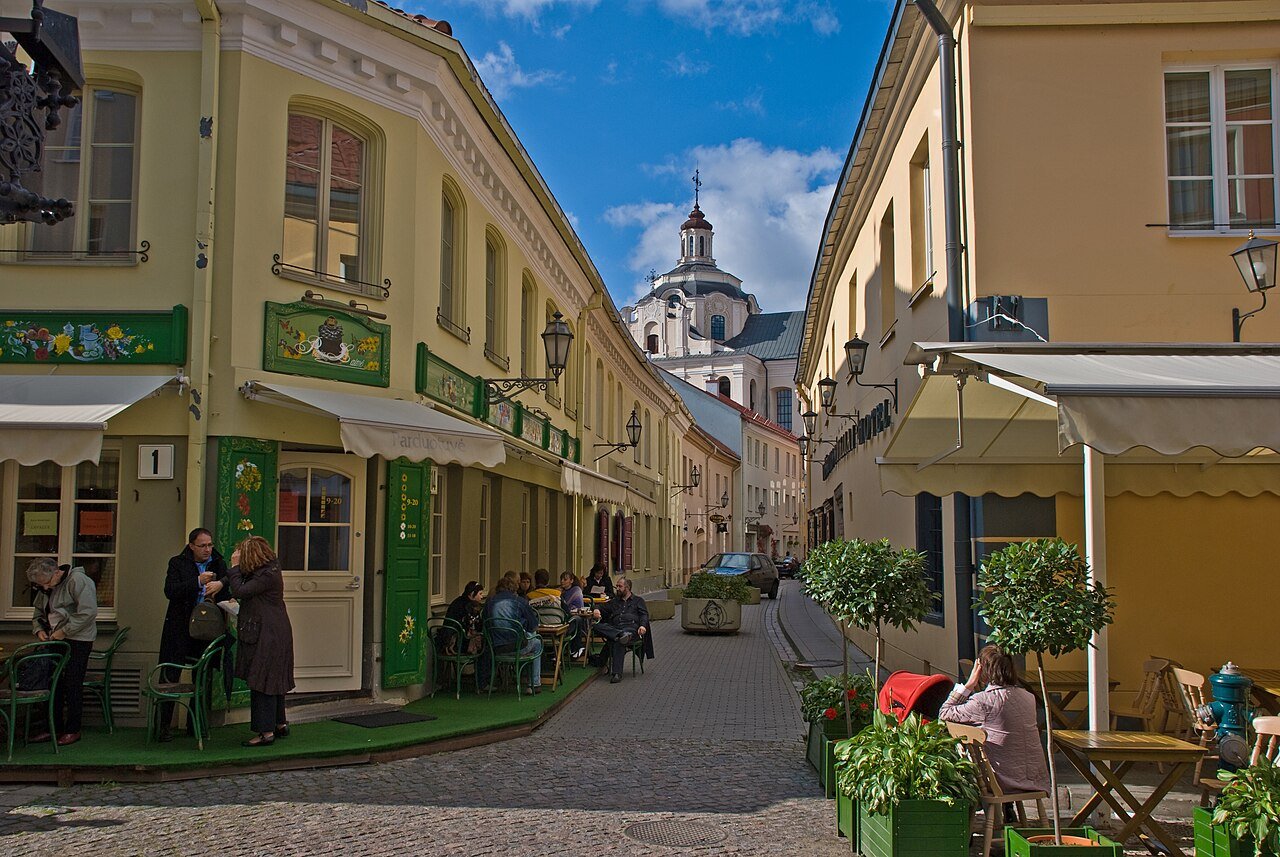 Vilnius Old Town rooftops and church towers — Photo by Phillip Capper, CC BY 2.0, via Wikimedia Commons