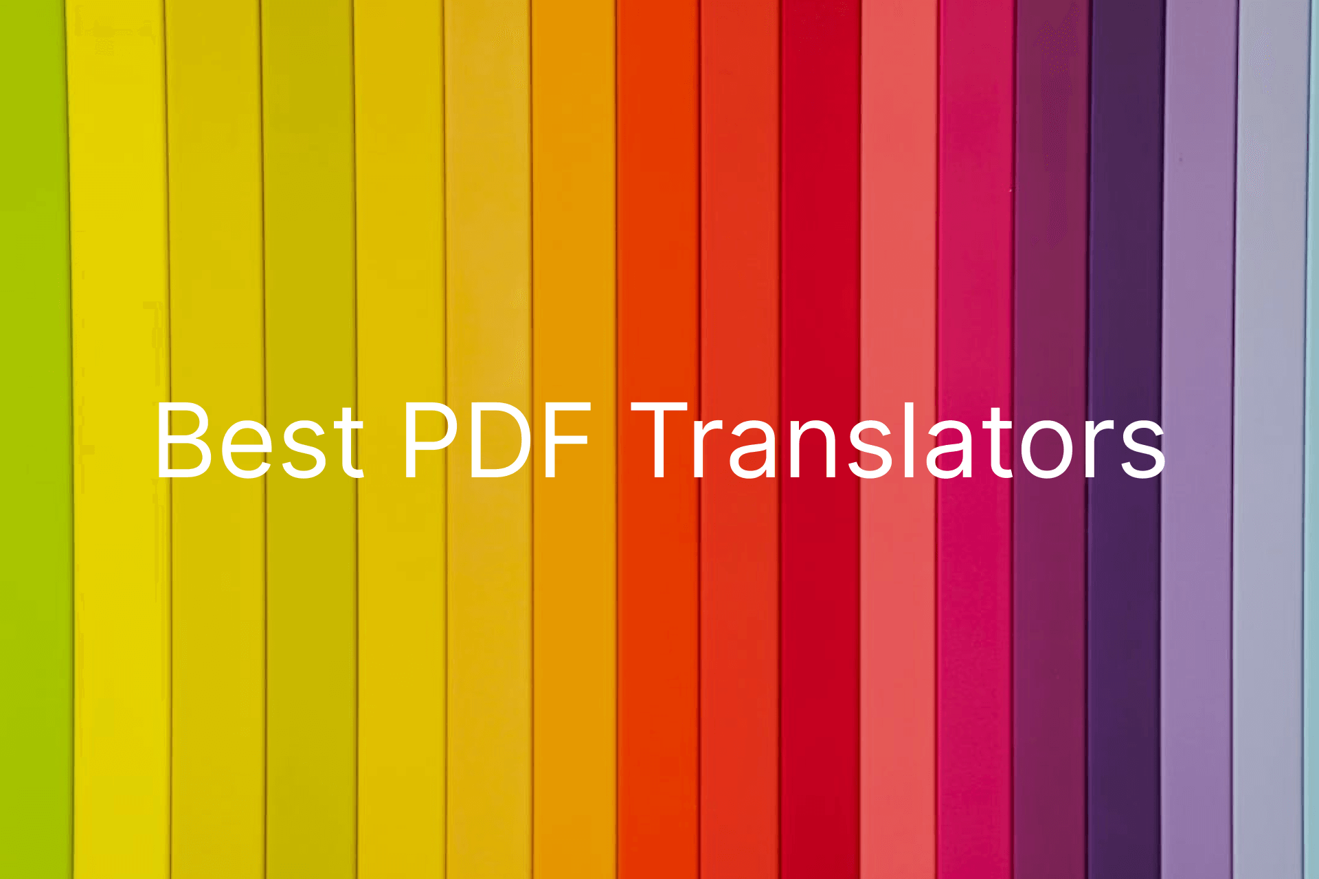 Best PDF Translators in 2025